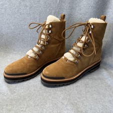 MARC FISHER LTD 9.5M MLIZZIE SUEDE LEATHER SHERPA LINED BOOTS