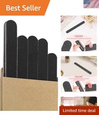 10 Pack Elegant Nail Files with Durable PP Core 100/180 Grit for Manicure