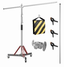 LOMTAP C Stand with Boom Arm, Stainless Steel Photography Heavy Duty Light St...