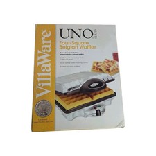VILLAWARE UNO BELGIAN 4 SQUARE Waffle Maker B...