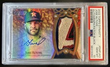 2022 Topps Dynasty Jose Altuve Patch Auto Black #/5 Astros PSA 10 GEM MINT