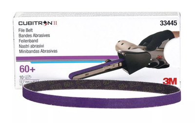 3M 33445 Cubitron II 1/2'' x 18'' File Belt Sanding Grind Grinder Metal (10 Belts)