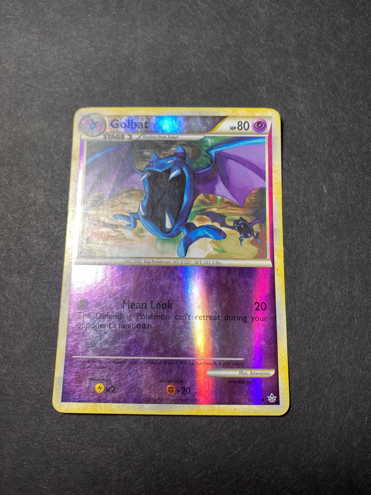 Golbat Unleashed HGSS 30/95 Reverse Holo Pokemon TCG