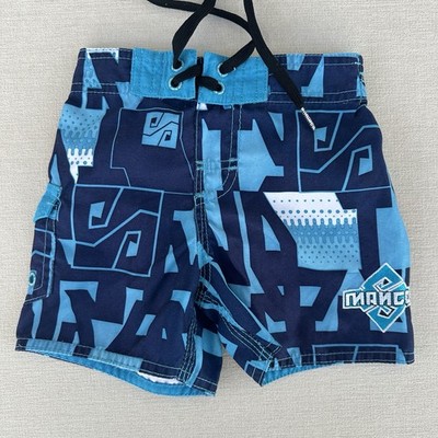 Vintage Mango Surf Kids Shorts Size 00 Kids Blue 90's Y2K