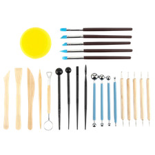 25Pcs Handmade DIY Ceramics Clay Tools Set Pottery Molding Tool Kit  Art Classes