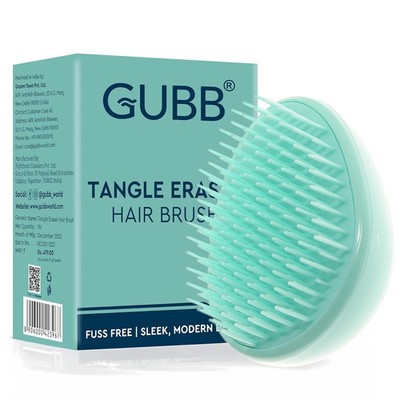 Gubb Tangle Eraser Hair Brush All Hair Types 1 Piece