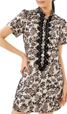 NWT  Lilly Pulitzer Teddy Jacquard Shift Dress 16 in Pineapple Puff Metallic