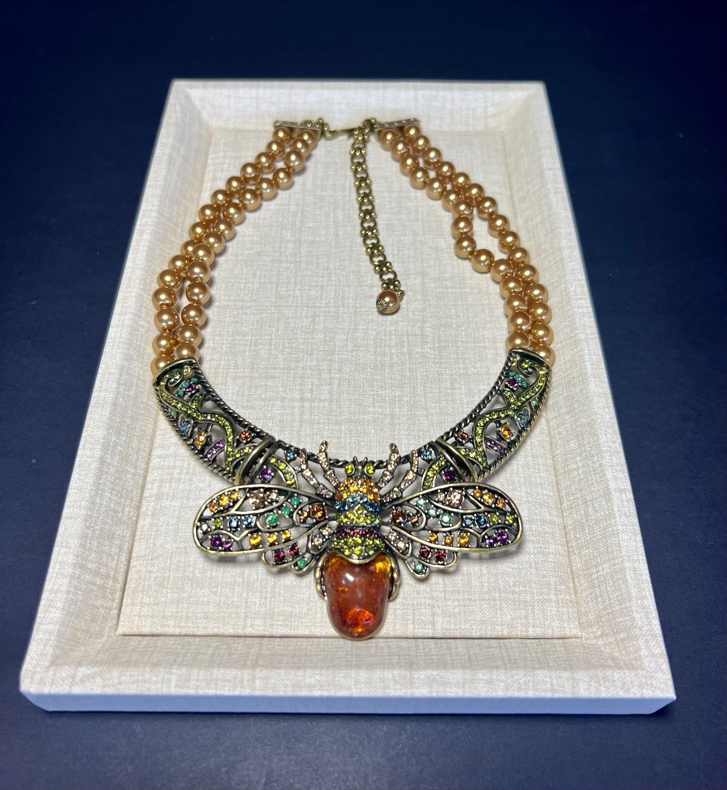 HEIDI DAUS STATEMENT BEE NECKLACE MULTI-COLORED C… - image 2