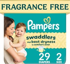 Swaddlers Diapers, Size 2 10-22 lbs , 29 Count, Fragrance Free, Hypoallergenic,