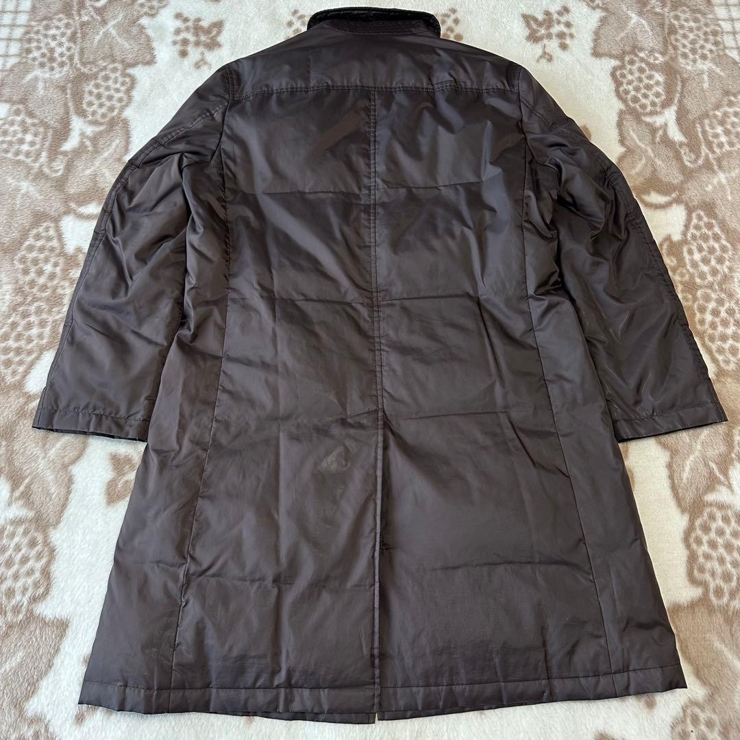 Burberry Black Label Down Coat Nova Check L Stainless Steel Collar Used thumbnail 10