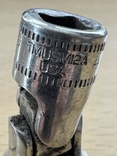 Snap-On Tools USA 1/4" Drive 12mm Metric 6PT Swivel Socket TMUSM12A