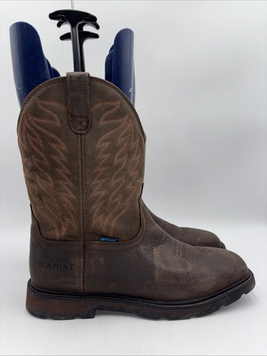 Ariat Herren Groundbreaker Eckige Zehe Weiche Spitze Arbeitsstiefel Braun Größe 13 D