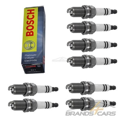 8x BOSCH ZÜNDKERZE DOPPELPLATIN FÜR MERCEDES BENZ CLK C208 430 55 AMG C209 500