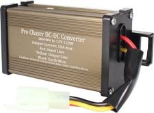 Pro Chaser DC-DC Golf Carts RVs 48V 36V Volt Voltage to 12V 10A 120W, Black