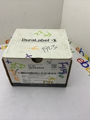 Duralabel DL9  4'' x 140'  3.0 mil Vinyl Label  Tape White Rep Premium 94-701