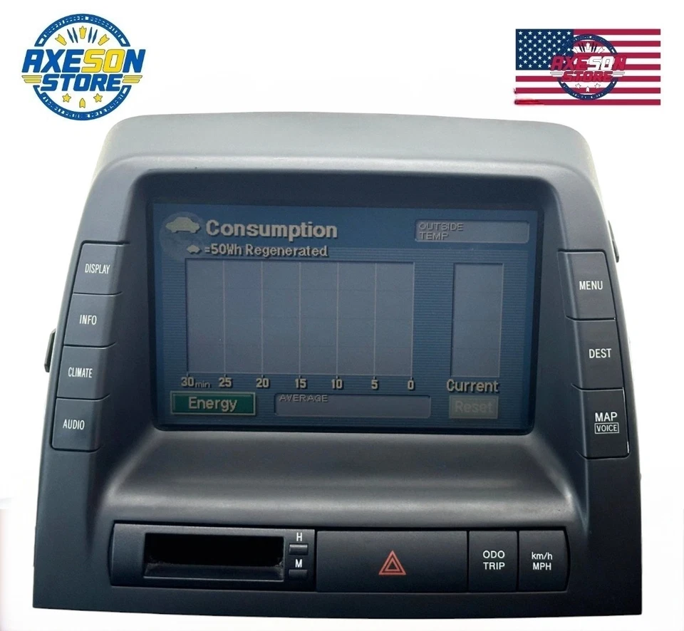 Toyota Prius 2006-2009 pantalla información 86110-47071 ¡probado! ¡FUNCIONANDO! Foto 4 de 4