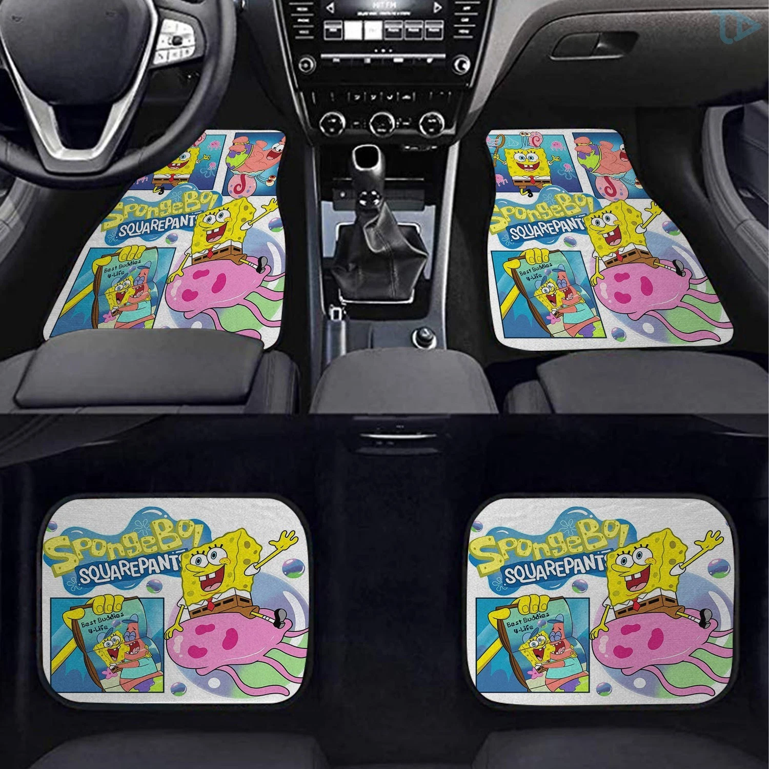 SpongeBob Car Floor Mats Set