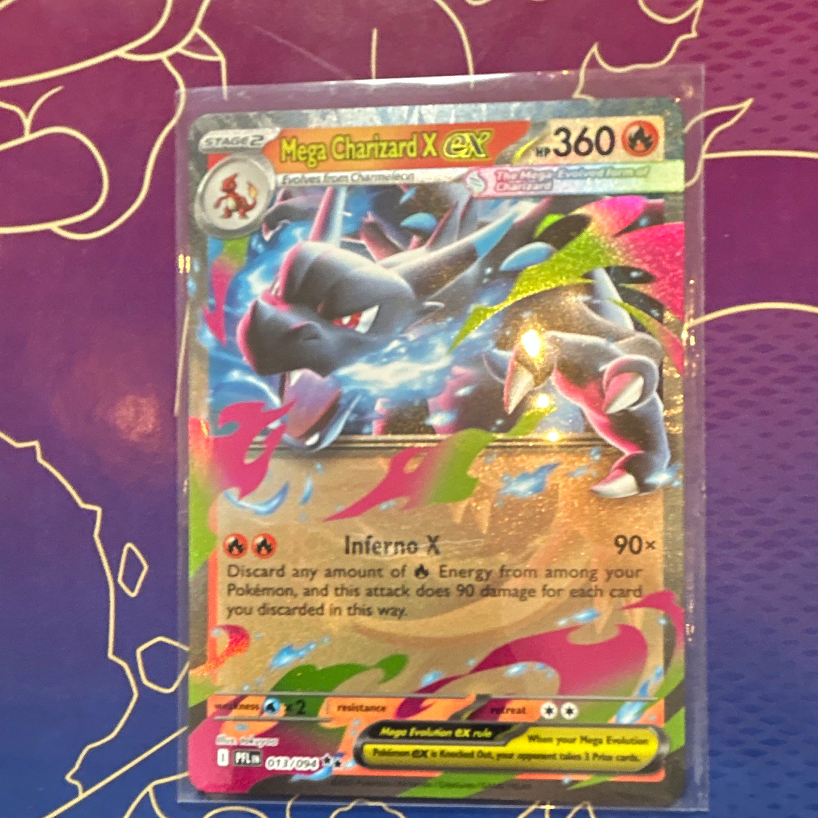 Pokémon TCG Mega Charizard X EX 013/108 XY Evolutions Holo Double Rare ENG 360HP