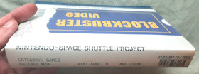 NES's SPACE SHUTTLE PROJECT w/rare BLOCKBUSTER instructions & case, Works great!