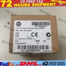 New Allen Bradley 1794-OF4IXT Flex XT 4-Point Analog Output Module US Free Tax