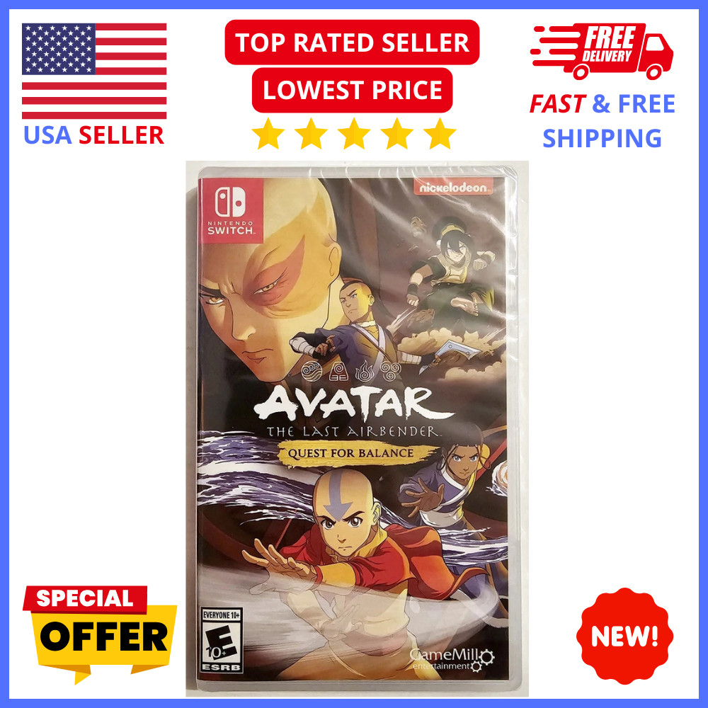 Avatar The Last Airbender Quest for Balance Nintendo Switch Nuevo Precintado
