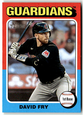2024 Topps Heritage MLB No. 654 David Fry