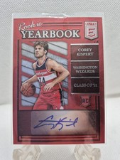 2021-22 Donruss Elite Rookie Yearbook Corey Kispert Insert Rookie Auto #RY-CKI