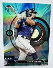 2023 Topps Finest Cal Raleigh Green Refractor #/250 Mariners
