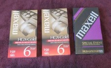 NEW Lot SEALED Maxell VHS Video TAPES HGX-Gold Special Event T-120 HGX G 