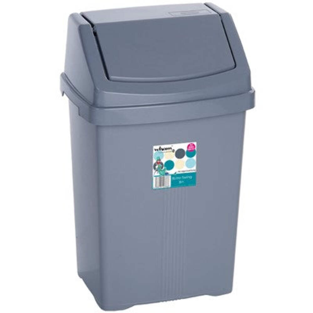 B&Q - Casa 8L High Grade Plastic Flip Top8Ltr Extra Small Waste Bin - Image 2