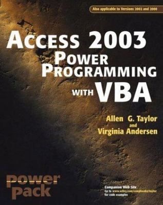 Access?2003 Power Programming with VBA - 0764525883, paperback, Allen G Taylor