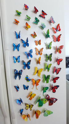 Butterfly Refrigerator Magnets 3 D Wall Sticker(different sets for select)