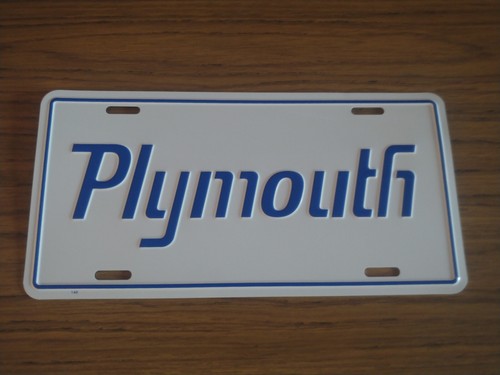 Vintage Plymouth License Plate Embossed Metal New Old Stock #2156 - Picture 1 of 4