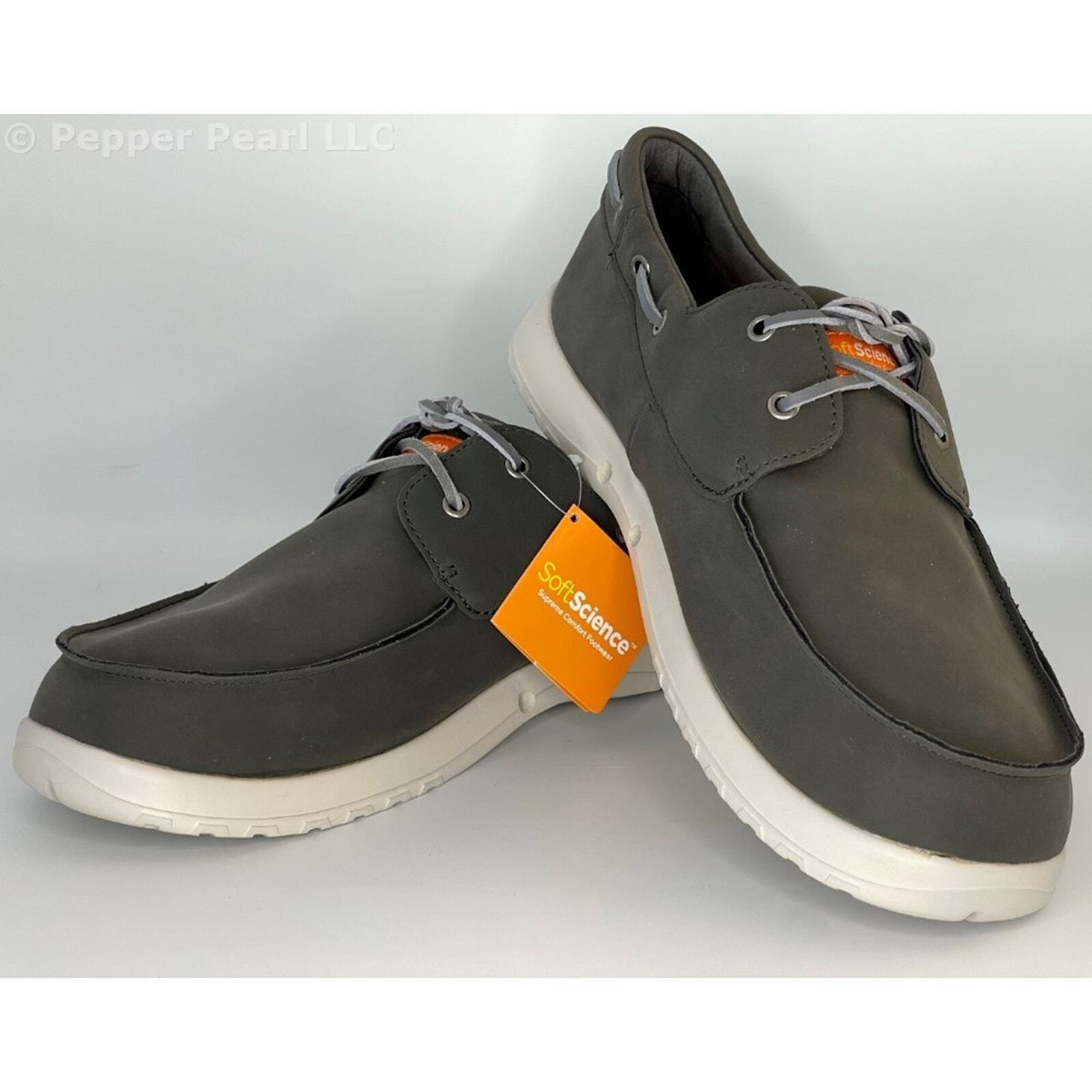 Deck Shoe Cruise Oiled Nubuck EVA Charcoal Men's Size 12 Soft Science Boat  Beach
