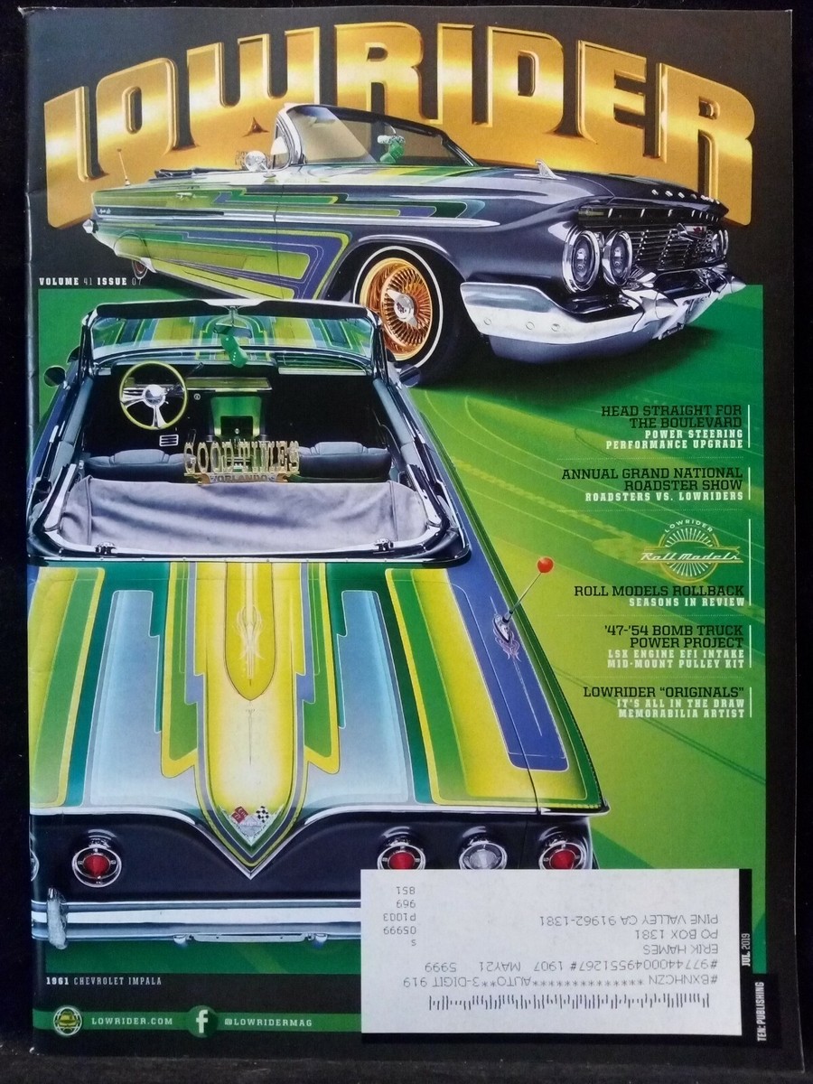 Lowrider Magazine Issue July 2019 1961 Chevy Impala | eBay
