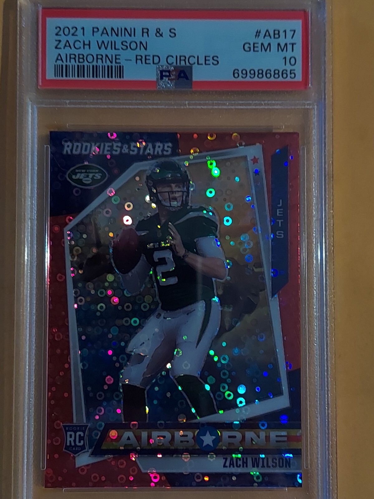 Zach Wilson Panini Rookies & Stars Airborne #AB17 Red Circles