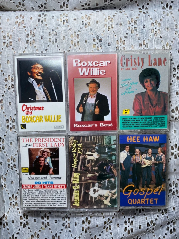 Lot Of 13 Country Music & Gospel/Church Music Cassette Tapes UNTESTED Foto 2 de 4