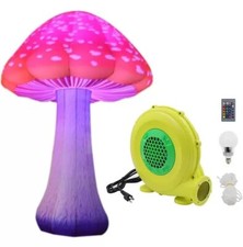 Giant 3M Inflatable Mushroom Decors Full Printing Colored For Party / Theme Park