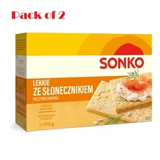 Pack of 2 SONKO Light Bread With Sunflower Seeds, Source of Fiber 170g (5.9Oz.)