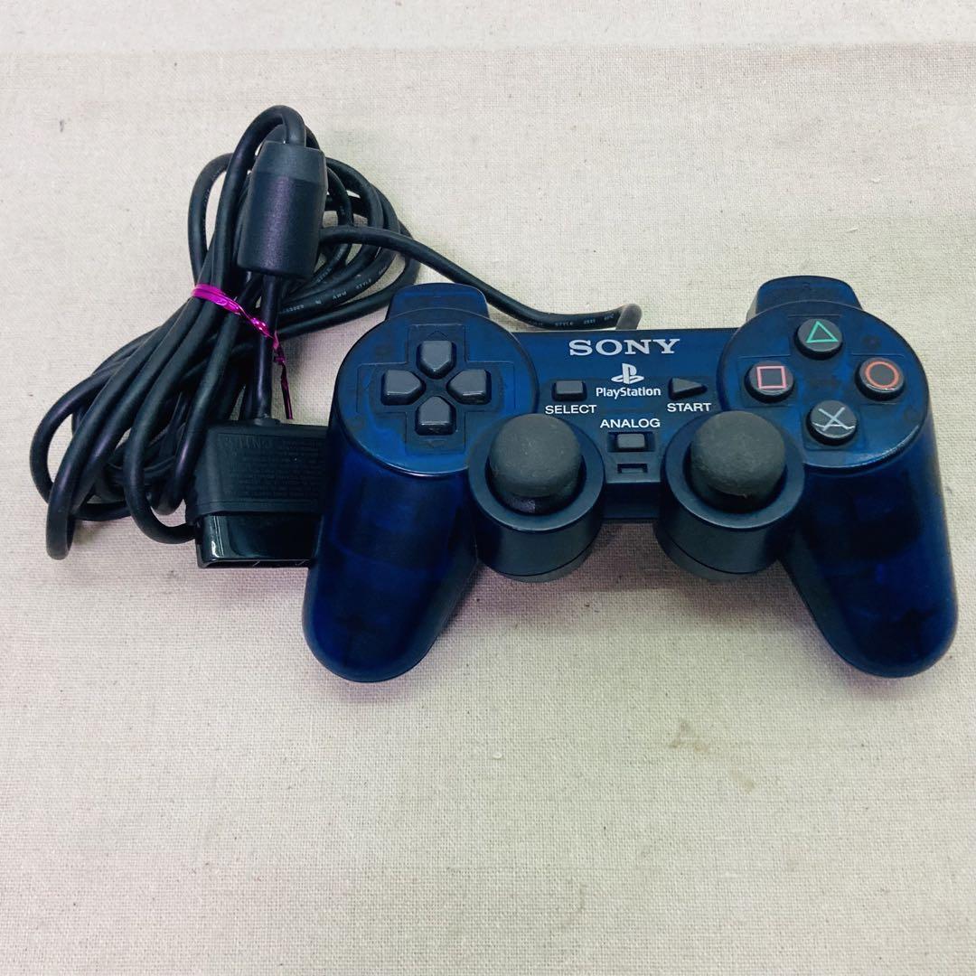 SONY PlayStation2 SCPH-39000 Aqua Blue Console w/Controller Cable