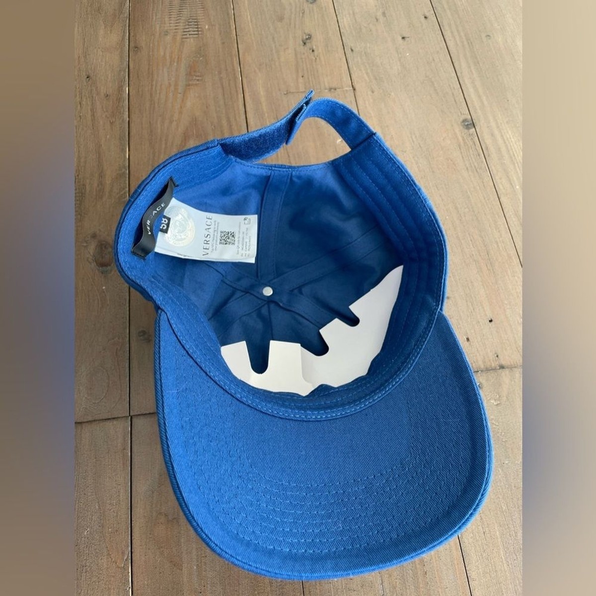 Versace★素敵！Medusa Logo Print  Blue Baseball Cap Versace unisex medusa logo blue baseball cap NWOT RRP US$525