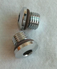 2 Low Pressure Plugs 3/8 For Scuba Diving Regulator 1st  Stage