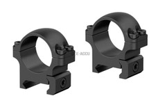 Steel 25.4 mm / 1 inch Low Profile Weaver Scope Rings -1 Pair
