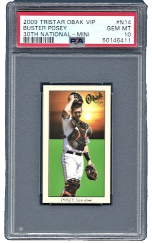 BUSTER POSEY 2009 Tristar Official Autograph Auto Rookie Card RC