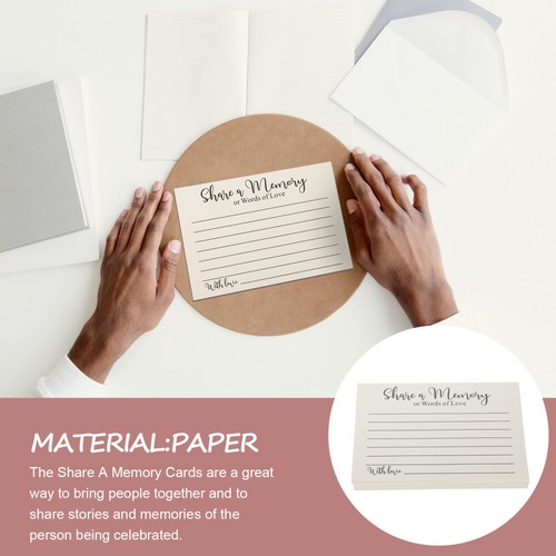 50 Sheets Umschlagkarte vente Braut Karten Zur Erinnerung Als Speicher