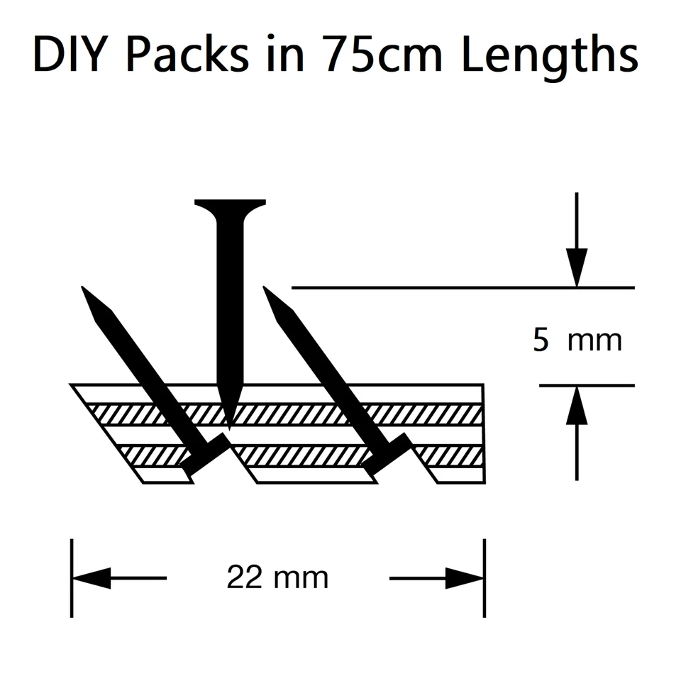 Quality Carpet Gripper Rods | Trade 40ft - 500ft / 12m - 150 Metre Pack Lengths - Image 3 of 3
