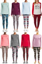 CUDDL DUDS Set S or M  ClimateRight 2 pc Womens Top Legging Pajama Base Layer