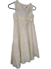 Dress To Impress Ivory Pearl Bridesmaid Party Occasion Height 140 cm.