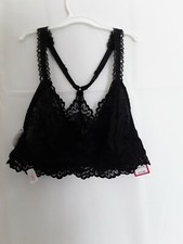 Womens bralette bra size Small sheer, lace brand Xhilaration NWT color black