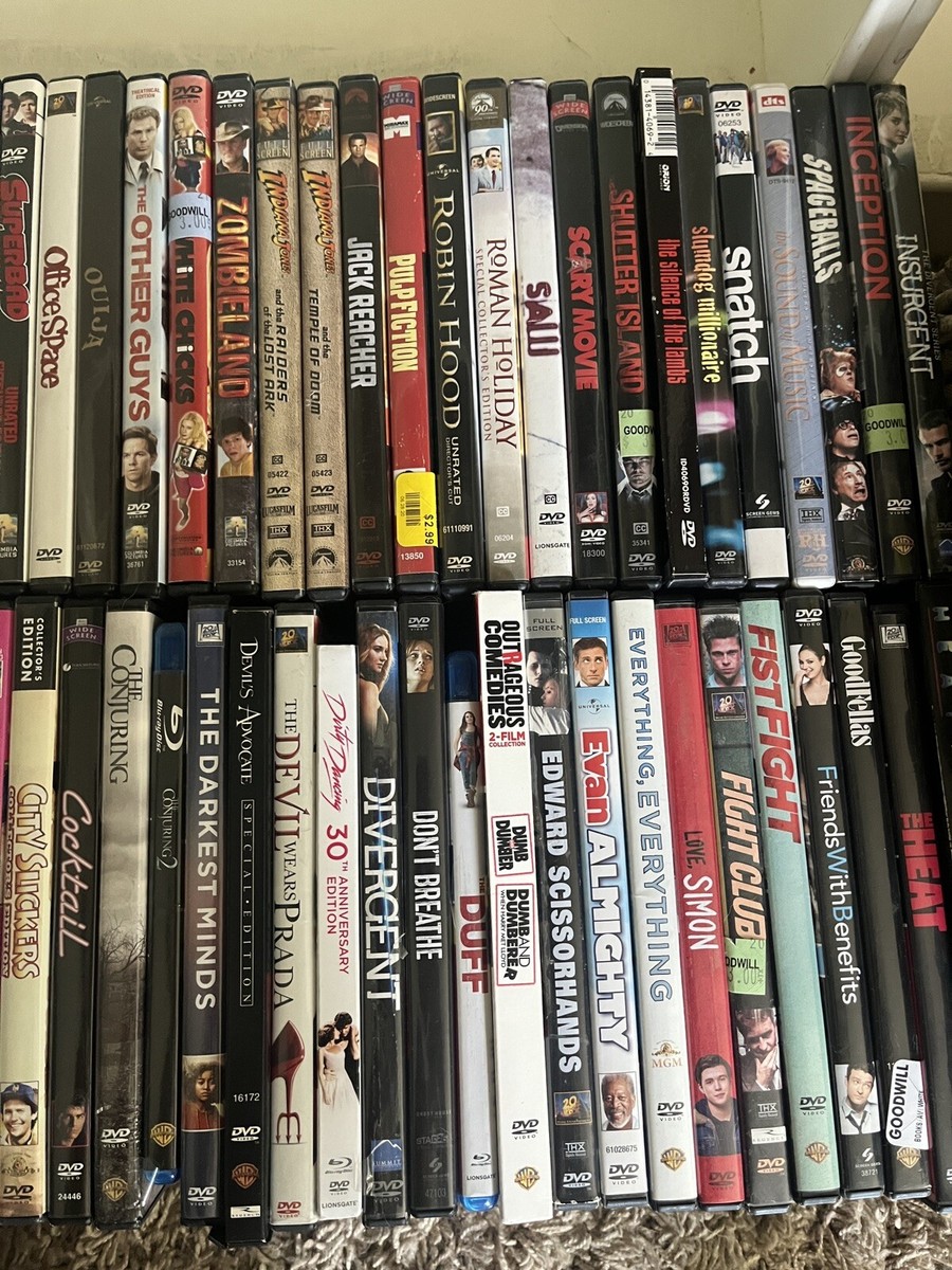 Collection Of Movies On DVD (All Genres) ($2.50 Per Movie
